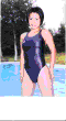 スクールスポーツギャルクラブ豊満ボディラインがくっきり！しおりちゃんの華麗なるメドレー水泳素肌への密着・・「食い込む競泳水着の肉体美」